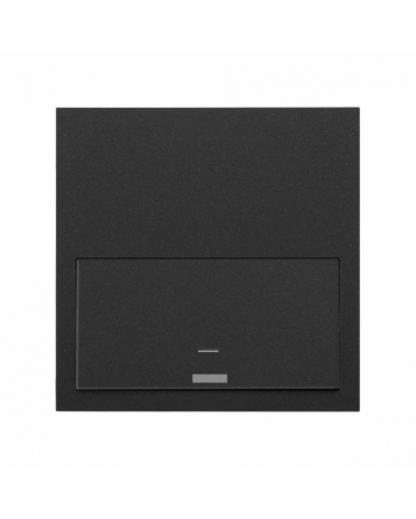 SIMON | 10020112-238 | KIT FRONT PARA 1 ELEMENTO CON 1 INTERRUPTOR IO NEGRO MATE SIMON 100