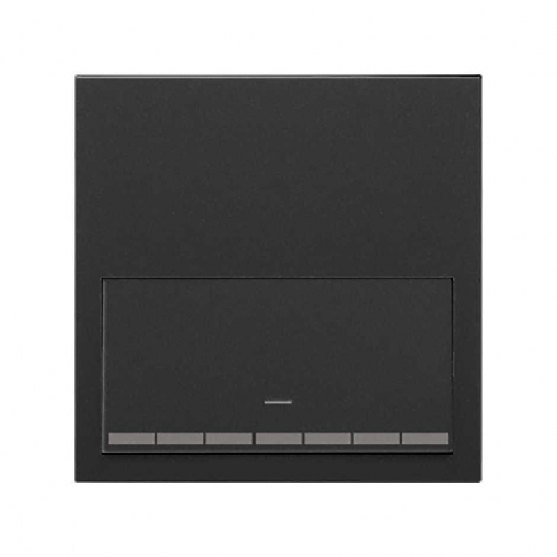 SIMON | 10020113-238 | KIT FRONT PARA 1 ELEMENTO CON 1 TECLA REGULABLE NEGRO MATE SIMON 100