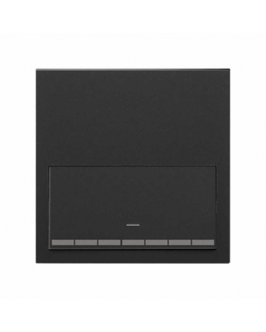 SIMON | 10020113-238 | KIT FRONT PARA 1 ELEMENTO CON 1 TECLA REGULABLE NEGRO MATE SIMON 100