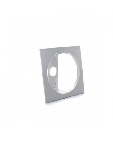 Accesorio para empotrar en techo cuadrado blanco 120x120x40mm - ¡en 360°! - DivisionLED