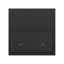 SIMON | 10020115-238 | KIT FRONT PARA 1 ELEMENTO CON 1 TECLA PERSIANAS NEGRO MATE SIMON 100