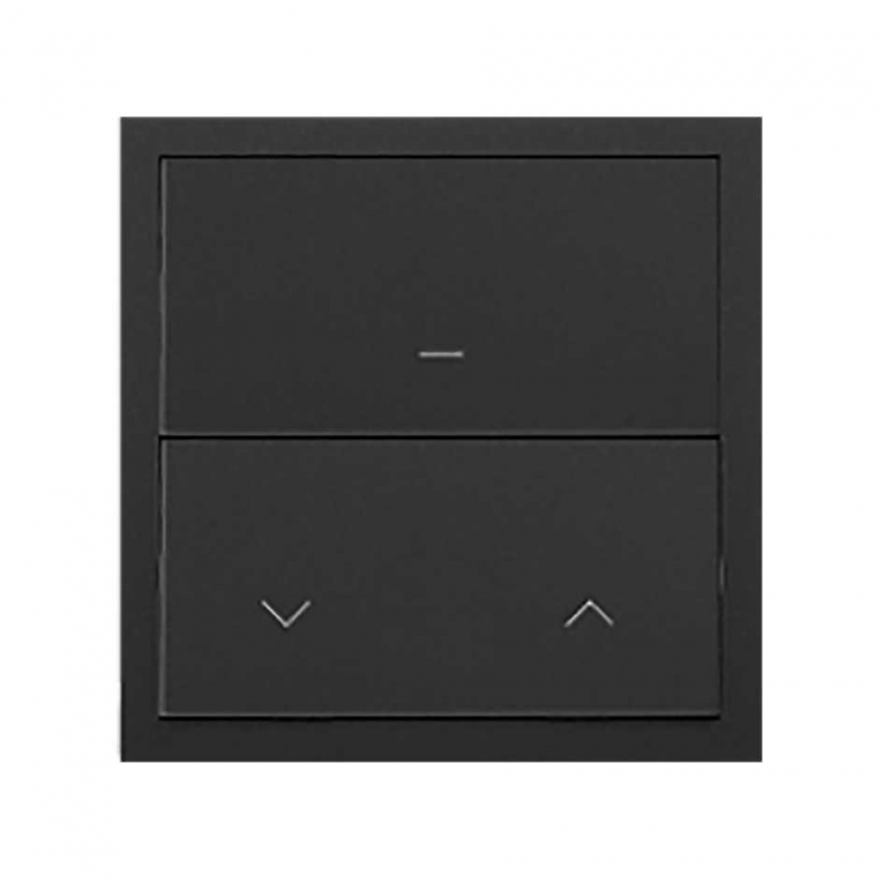 SIMON | 10020116-238 | KIT FRONT PARA 1 ELEMENTO CON 1 INTERRUPTOR PERSIANAS IO NEGRO MATE SIMON 100