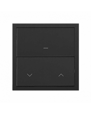 SIMON | 10020116-238 | KIT FRONT PARA 1 ELEMENTO CON 1 INTERRUPTOR PERSIANAS IO NEGRO MATE SIMON 100