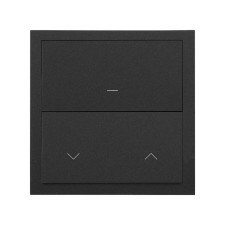 SIMON | 10020117-238 | KIT FRONT PARA 1 ELEMENTO CON TECLA MÁSTER IO Y TECLA MÁSTER IO PARA PERSIANAS NEGRO MATE SIMON 100