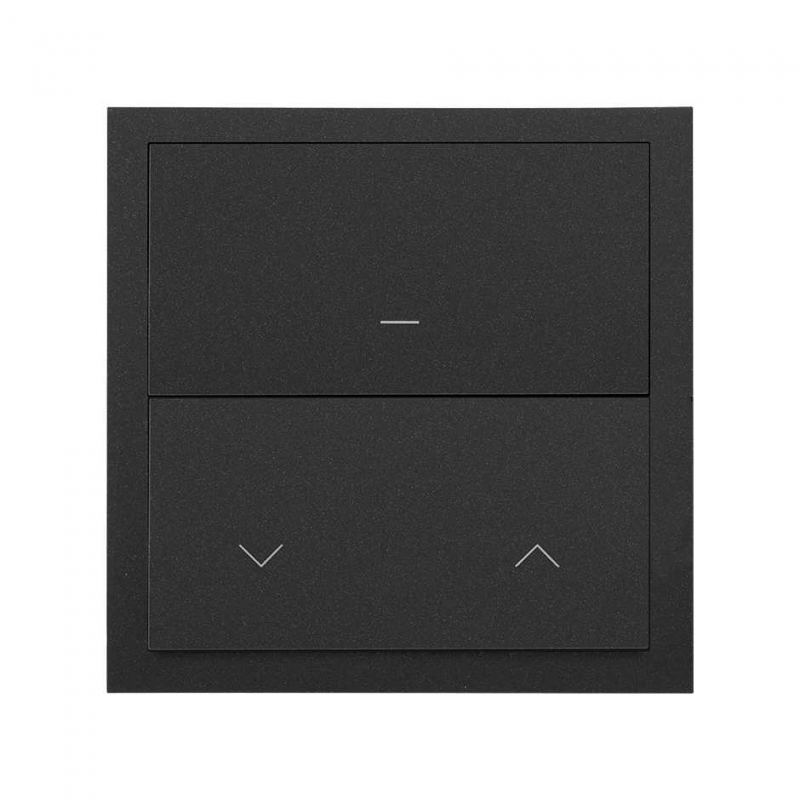 SIMON | 10020117-238 | KIT FRONT PARA 1 ELEMENTO CON TECLA MÁSTER IO Y TECLA MÁSTER IO PARA PERSIANAS NEGRO MATE SIMON 100