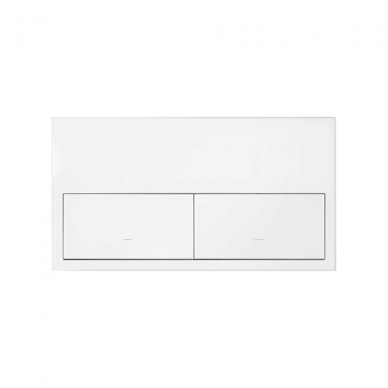 SIMON | 10020201-230 | KIT FRONT HORIZONTAL PARA 2 ELEMENTOS CON 2 TECLAS BLANCO MATE SIMON 100