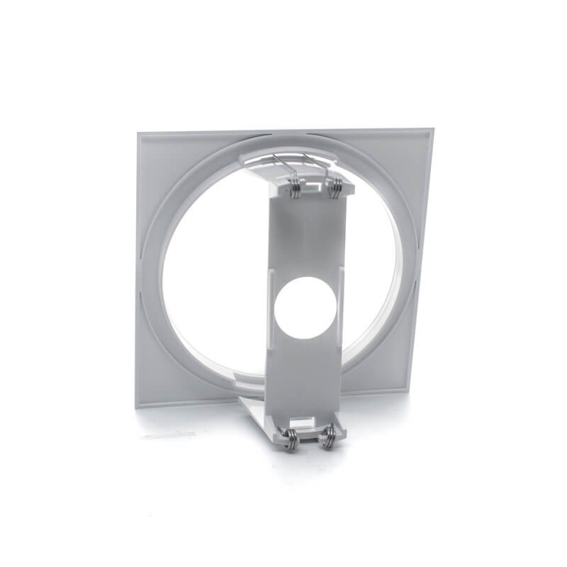 Accesorio para empotrar en techo cuadrado blanco 120x120x40mm - ¡en 360°! - DivisionLED