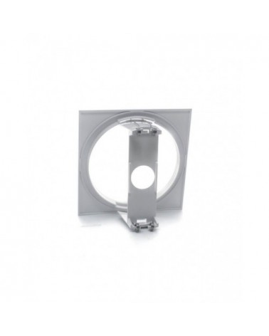 Accesorio para empotrar en techo cuadrado blanco 120x120x40mm - ¡en 360°! - DivisionLED
