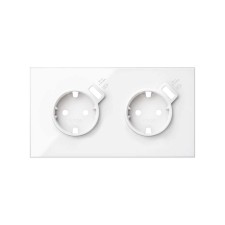 SIMON | 10020211-130 | KIT FRONT PARA 2 ELEMENTOS CON 2 BASES ENCHUFE SCHUKO