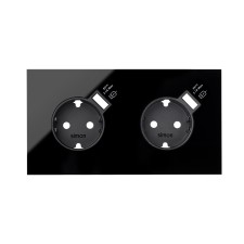 SIMON | 10020211-138 | KIT FRONT PARA 2 ELEMENTOS CON 2 BASES ENCHUFE SCHUKO