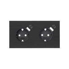 SIMON | 10020211-238 | KIT FRONT PARA 2 ELEMENTOS CON 2 BASES ENCHUFE SCHUKO