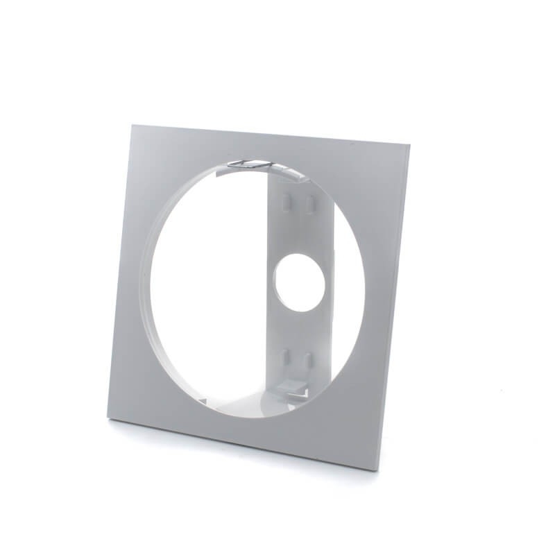 Accesorio para empotrar en techo cuadrado blanco 120x120x40mm - ¡en 360°! - DivisionLED