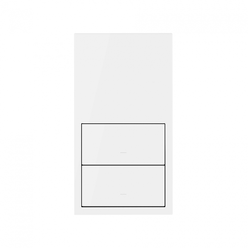 SIMON | 10020213-230 | KIT FRONT VERTICAL PARA 2 ELEMENTOS CON 2 TECLAS BLANCO MATE SIMON 100