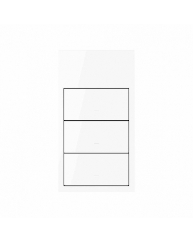 SIMON | 10020215-130 | KIT FRONT VERTICAL PARA 2 ELEMENTOS CON 3 TECLAS BLANCO BRILLANTE SIMON 100