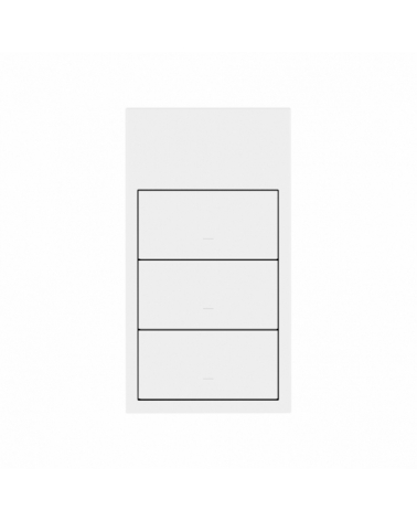 SIMON | 10020215-230 | KIT FRONT VERTICAL PARA 2 ELEMENTOS CON 3 TECLAS BLANCO MATE SIMON 100