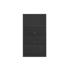 SIMON | 10020216-230 | KIT FRONT VERTICAL PARA 2 ELEMENTOS CON TECLA Y BASE CON CARGADOR USB INTEGRADO BLANCO MATE SIMON 100