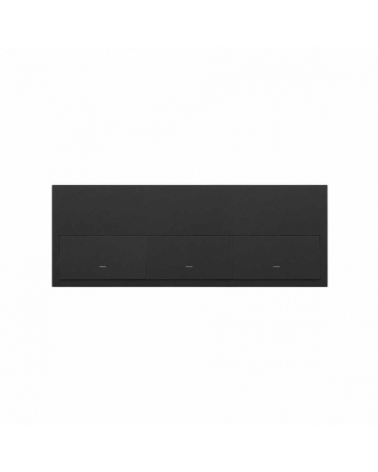 SIMON | 10020301-238 | KIT FRONT HORIZONTAL PARA 3 ELEMENTOS CON 3 TECLAS NEGRO MATE SIMON 100
