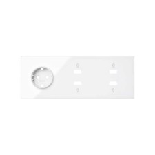 SIMON 10020305-130 Kit frontal con 3 elementos+base+2 HDMI/USB blanco SIMON 100