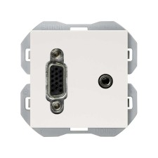 SIMON | 20000091-090 | CONECTOR VGA HD15 + MINIJACK BLANCO SIMON 270
