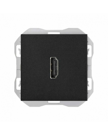 SIMON | 20000094-098 | CONECTOR HDMI 2.0 4K HEMBRA-HEMBRA NEGRO MATE SIMON 270