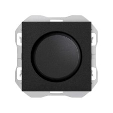 SIMON | 20000313-098 | INTERRUPTOR REGULABLE 230 V~ DE CORTE DE FASE 2 HILOS NEGRO MATE SIMON 270