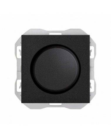 SIMON | 20000313-098 | INTERRUPTOR REGULABLE 230 V~ DE CORTE DE FASE 2 HILOS NEGRO MATE SIMON 270