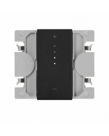 SIMON | 21001314-098 | INTERRUPTOR REGULABLE ELECTRÓNICO TIRA DE LED (PWM) IO DE TECLA ESTRECHA NEGRO MATE SIMON 270