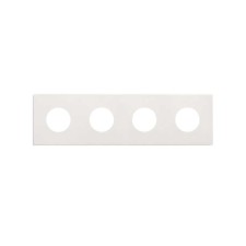 SIMON | 27110640-090 | MARCO ESTÉTICA MÍNIMA PARA BASE SCHUKO CLEAN PARA 4 ELEMENTOS BLANCO SIMON 270