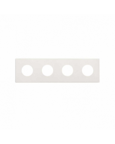 SIMON | 27110640-090 | MARCO ESTÉTICA MÍNIMA PARA BASE SCHUKO CLEAN PARA 4 ELEMENTOS BLANCO SIMON 270