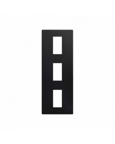 SIMON | 27111630-098 | MARCO ESTÉTICA MÍNIMA VERTICAL PARA 3 ELEMENTOS NEGRO MATE SIMON 270