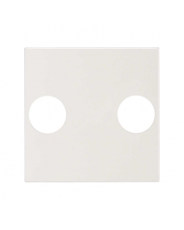 SIMON | 20000053-090 | TAPA PARA TOMA DE SEÑAL R-TV+SAT BLANCO SIMON 270