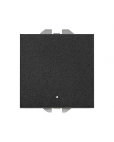 SIMON 20000160-098 Pulsador N con luminoso y 10A negro mate SIMON 270