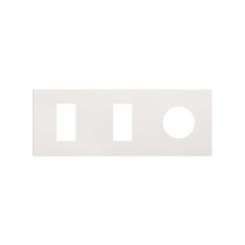 SIMON 27191630-090 Marco mínimo con 3 elementos enchufe+2 módulos estrechos blanco SIMON 270