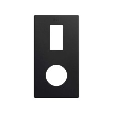 SIMON 27192620-098 Marco mínimo con 2 elementos y enchufe+módulo estrecho negro mate SIMON 270