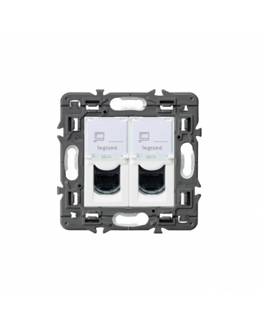 LEGRAND | 741276 | VALENA NEXT-BASE 2XRJ45 UTP CAT.6 BLANCO