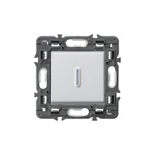 LEGRAND | 741341 | VALENA NEXT-CONMUTADOR 1P LUMIN 10AX ALUMINIO