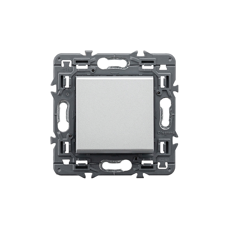 LEGRAND | 741350 | VALENA NEXT-PULSADOR 1P 6A ALUMINIO