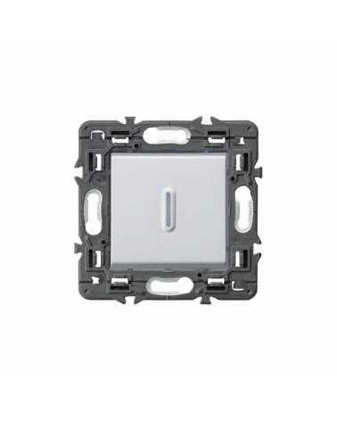 LEGRAND | 741351 | VALENA NEXT-PULSADOR LUM 1P 6A ALUMINIO