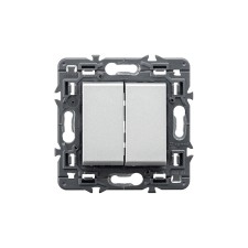 LEGRAND | 741357 | VALENA NEXT-PULSADOR INV.DOBLE 1P 6A ALUMINIO