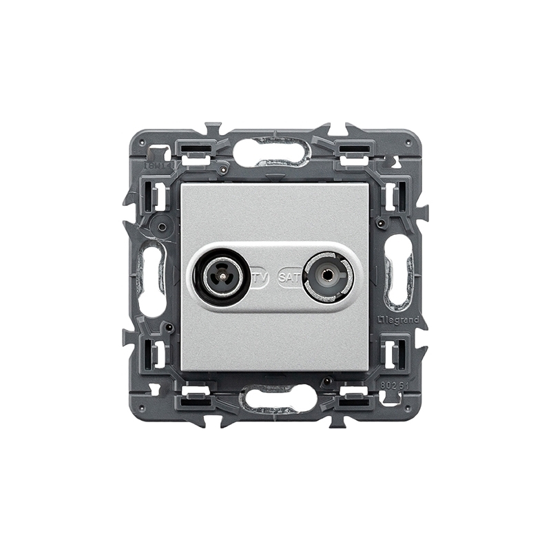 LEGRAND | 741372 | VALENA NEXT-BASE TV/R-SAT INTERMEDIA ALUMINIO