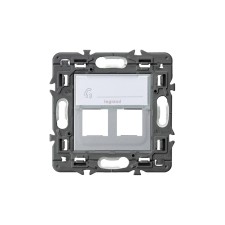 LEGRAND | 741378 | VALENA NEXT-ADAPT.2XRJ45 KEYSTONE ALUMINIO