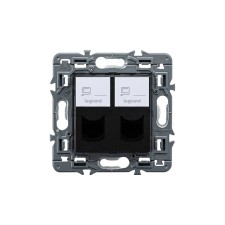 LEGRAND | 741476 | VALENA NEXT-BASE 2XRJ45 UTP CAT.6 DARK