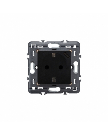 LEGRAND | 741434 | VALENA NEXT-BASE 2P+T+USB TIPO C DARK