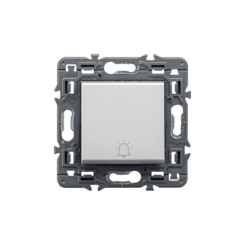LEGRAND | 741358 | VALENA NEXT-PULSADOR CAMPANA 1P 6A ALUMINIO