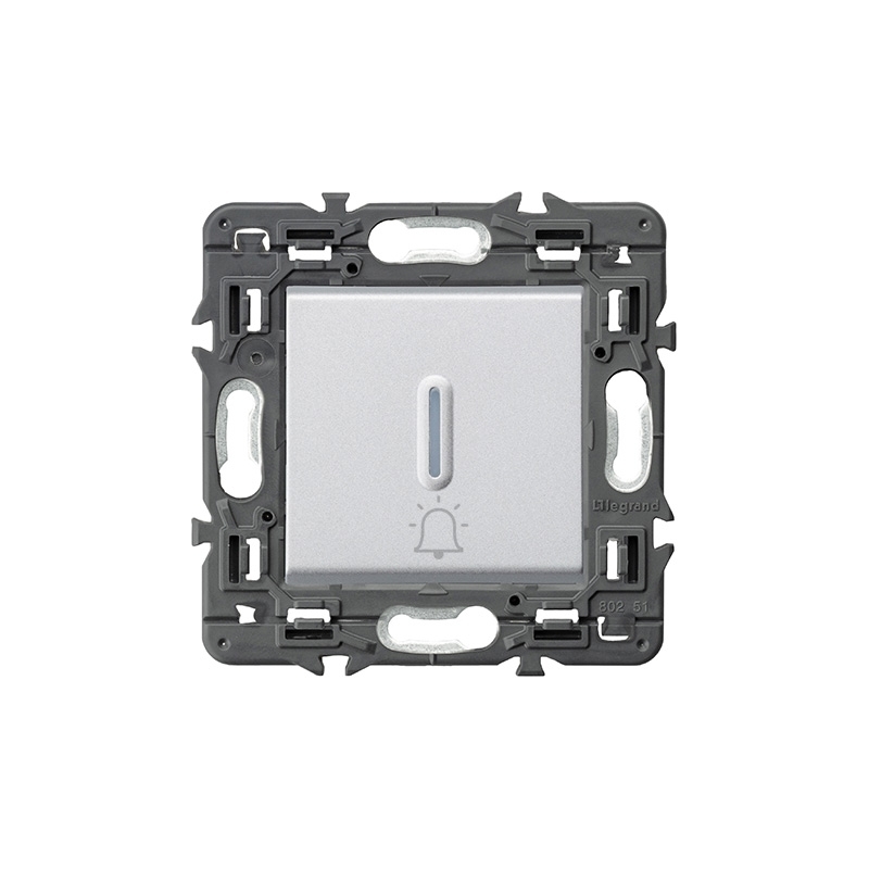 LEGRAND | 741359 | VALENA NEXT-PULSADOR LUMIN CAMP 1P 6A ALUMINIO