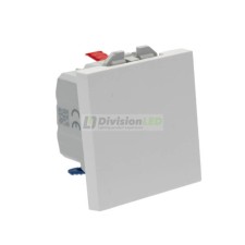 SIMON | 20000101-090 | INTERRUPTOR UNIPOLAR PULSANTE 10AX 230V~ CON SISTEMA DE EMBORNAMIENTO RÁPIDO BLANCO SIMON 270