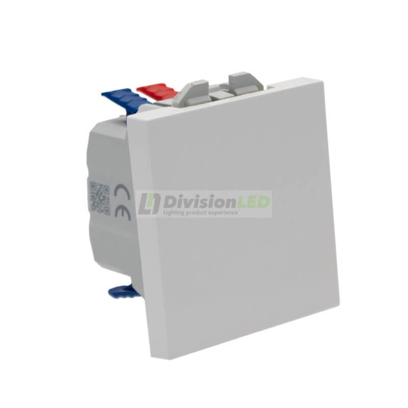 SIMON | 20000201-090 | CONMUTADOR PULSANTE 10AX 230V~ CON SISTEMA DE EMBORNAMIENTO RÁPIDO BLANCO SIMON 270