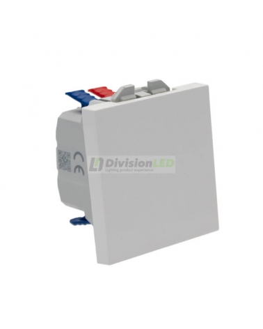 SIMON | 20000201-090 | CONMUTADOR PULSANTE 10AX 230V~ CON SISTEMA DE EMBORNAMIENTO RÁPIDO BLANCO SIMON 270