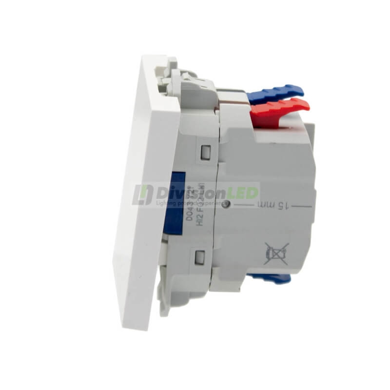 SIMON | 20000201-090 | CONMUTADOR PULSANTE 10AX 230V~ CON SISTEMA DE EMBORNAMIENTO RÁPIDO BLANCO SIMON 270