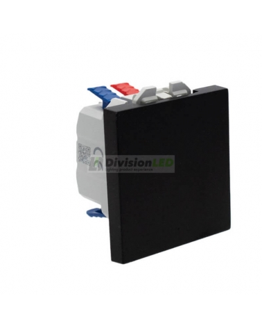 SIMON | 20000201-098 | CONMUTADOR PULSANTE 10AX 230V~ CON SISTEMA DE EMBORNAMIENTO RÁPIDO NEGRO MATE SIMON 270